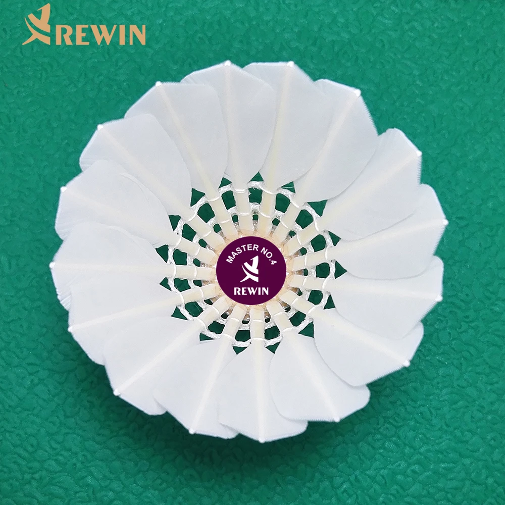 2022 International Tournament Grade Goose Feather Badminton Shuttlecock Master No.4 China factory hot sale Japan korea USA