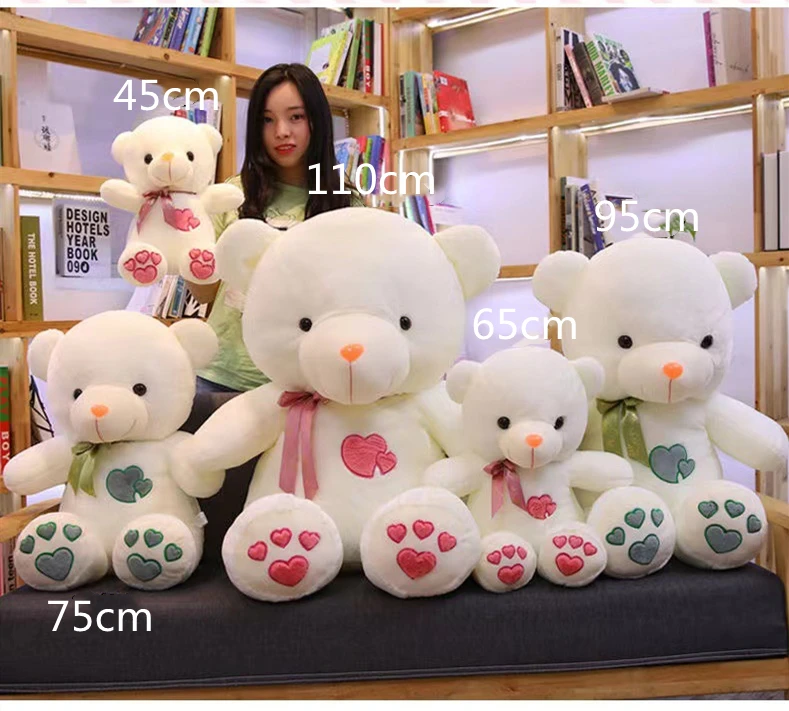 Custom Giant Teddy Bear Plush Toy For Wedding  Kawaii Stuffed Animals Soft Big Unstuffed Coat Empty Bearskin Plush Teddy Bear