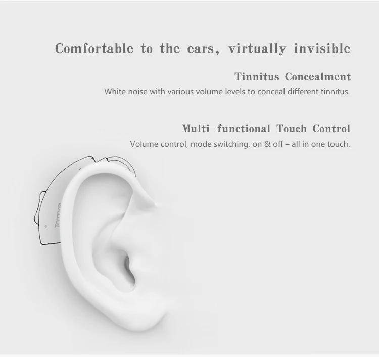 16 Channels Programmable Digital I phone Android APP Control For Seniors and Adults Rechargeable Hearing Aids With Bluetooth