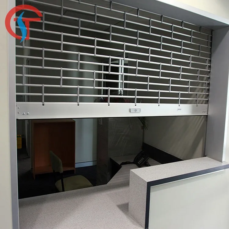 Iron Security Roller Grille Roll Up Gate Automatic