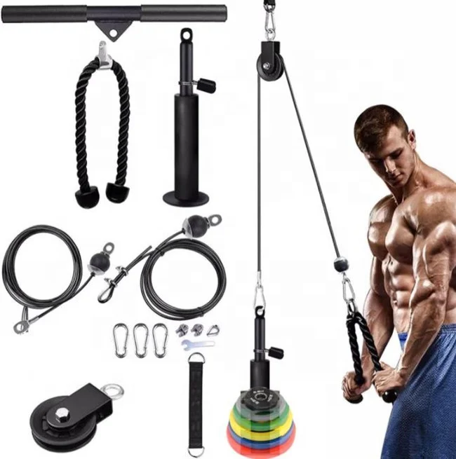 Factory 2022 new DIY 13 in 1 complete functions rope pulley kit gym accessories gym equipment