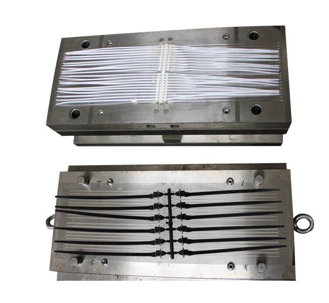 plastic nylon double head cable zip ties injection molding mould factory in mould city taizhou