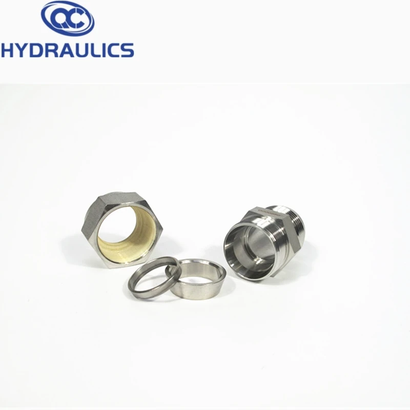 SS316 double ferrule union compression tube fitting