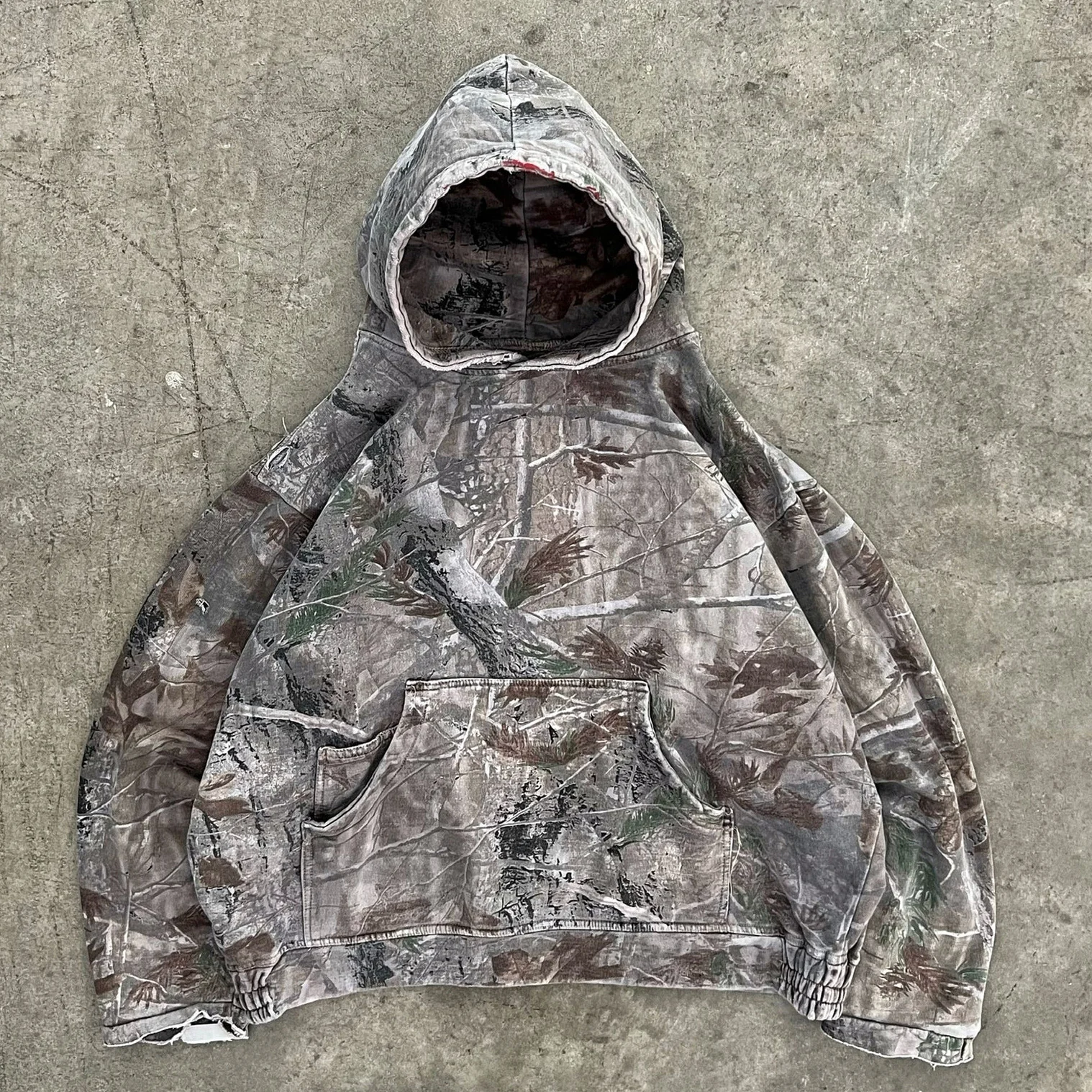 Vintage Printed Camouflage Hoodie For Men Custom Long Streetwear For Hunting Made With Logo Pattern For Winter Camo Hoodie