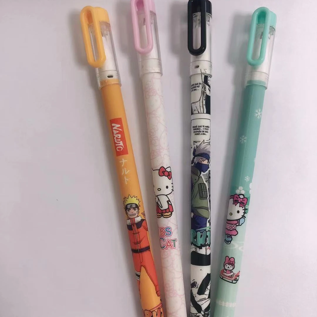 Wholesale Office Supplies Cheap Price Personalized Gel Pens With Custom Logo knock type ink  gel pen