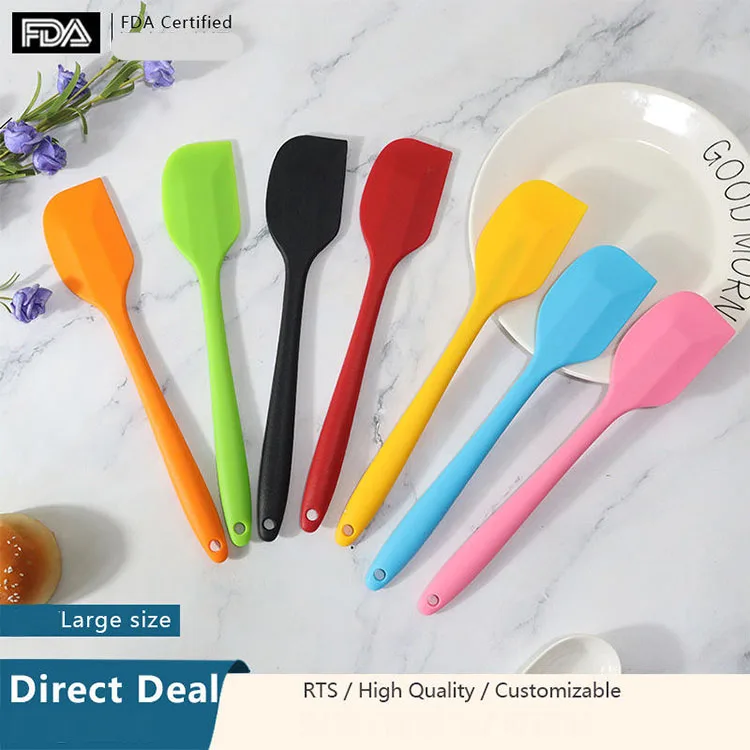 Wholesale Of Kitchen Tools High Heat Resistant Spatula Large Size Non Stick Silicone Spatula for cake