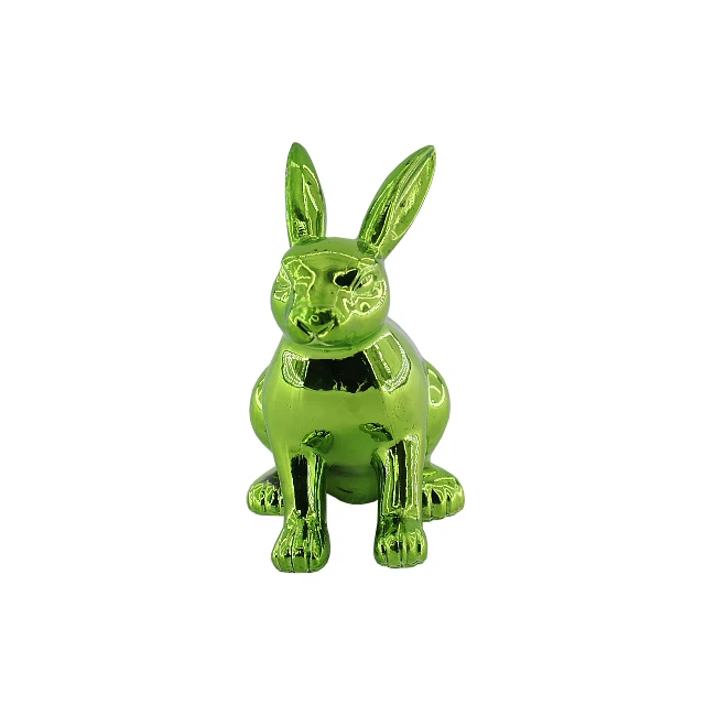 Wholesale Spring Easter Party Crafts Eco-Friendly Plastic Rabbit Table Decorations Modern Bunny Ornament Sculpture