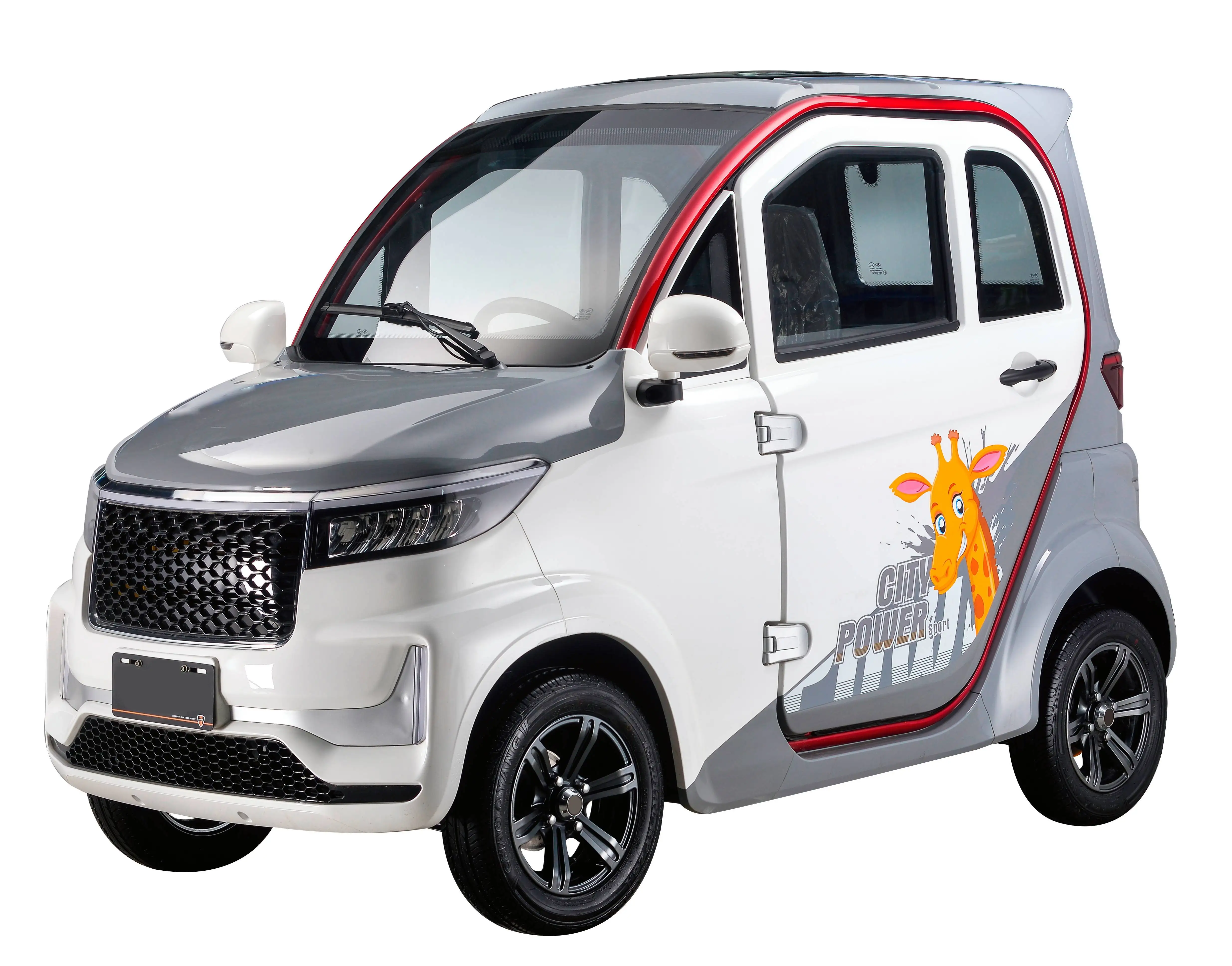 China cheap electric car Mini Van  / Mini Mobility Cabin  4 Wheel 2 Seater Electric Closed Cabin Car