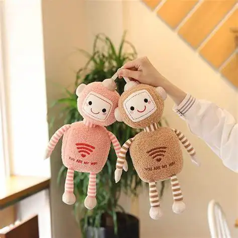 Customized wholesale China robot plush toys WiFi baby plush stuffed robot doll sleeping robot throw pillow