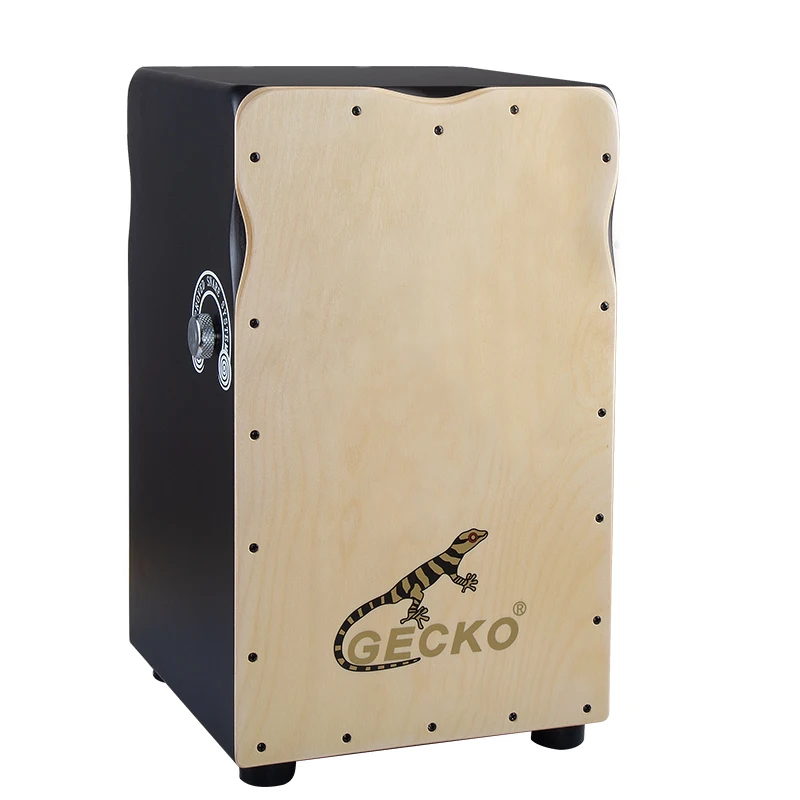 GECKO CL99 Cajon Box Drum High End Latin Handmade Percussion Instrument Ash Maple Cajon Drum with Adjustable Snare String