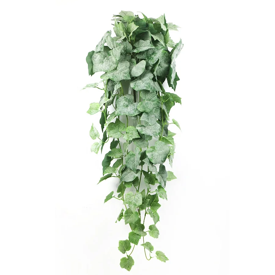 Variegated 100cm long artificial grape hanging plant