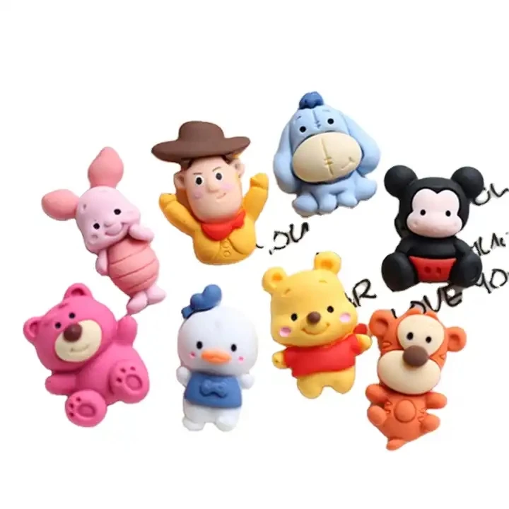 Flatback Cute Slime  Phone case Hair Clip Jewelry Strawberry Bear Miniature Ornament DIY Resin Charms crafts