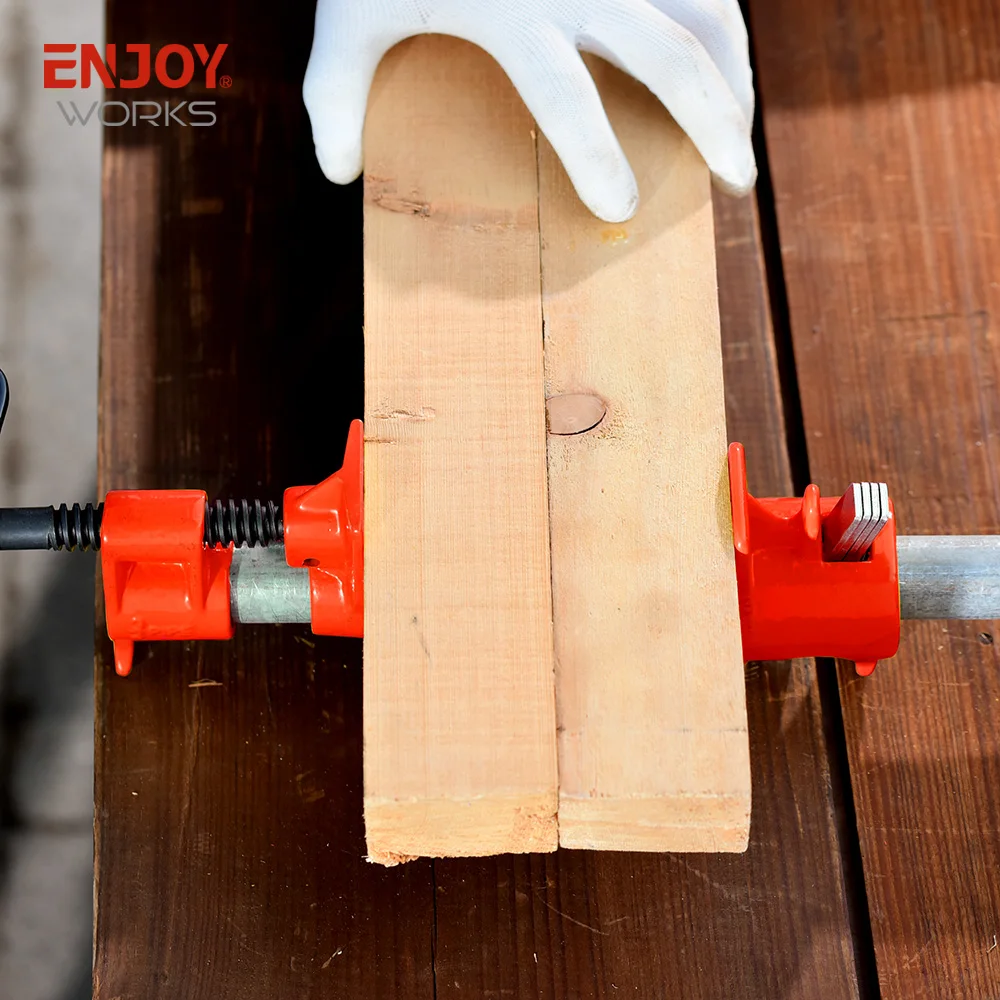 Quick Release H Style Pipe Clamp with Crank Handle