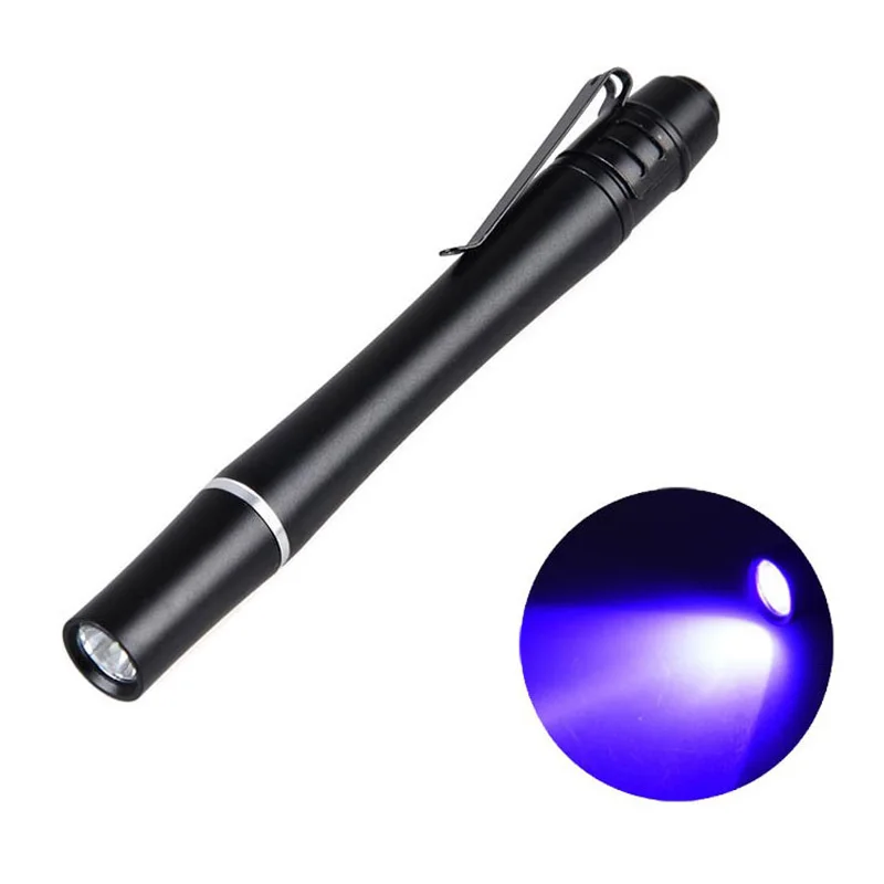 Blacklight 365nm UV LED Flashlight High Power Output Pure UV Beam Pen Light for UV Glue Curing Light