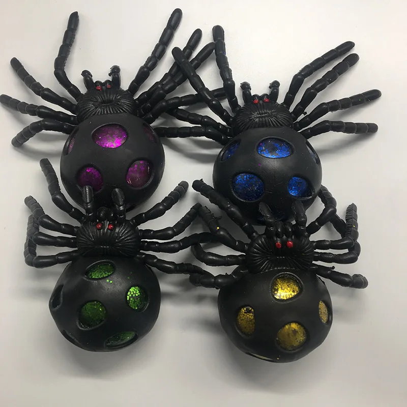 New Product Ideas 2022 Funny Relief Stress Black Spiders Gel Stress Relief Ball Birthday Spiders-themed Parties Easter