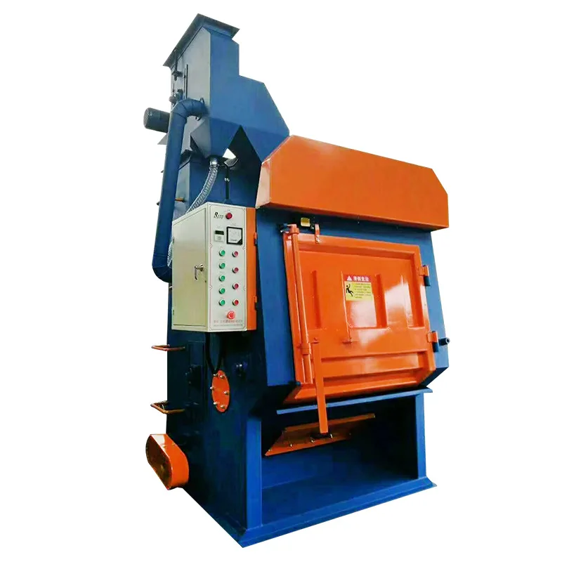 Q3210 automatic loading and unloading crawler shot blasting machine equipment steel derusting machine