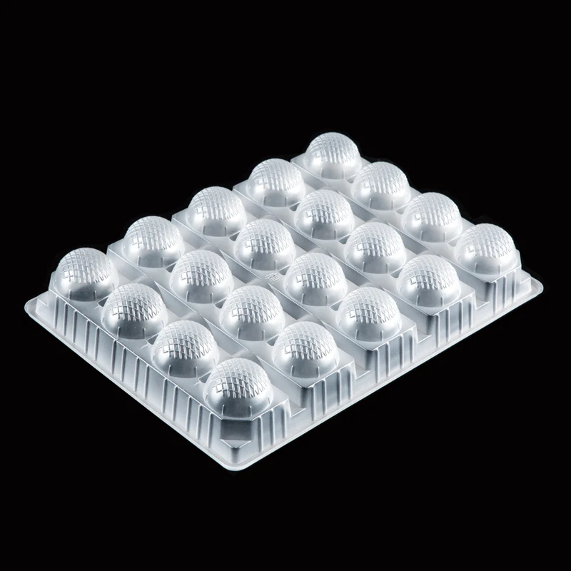 Food Freezer Tray with Dividers for Mochi Ice Cream Rice Ball Soup Dumpling Snacks Food Plastic Packaging Container