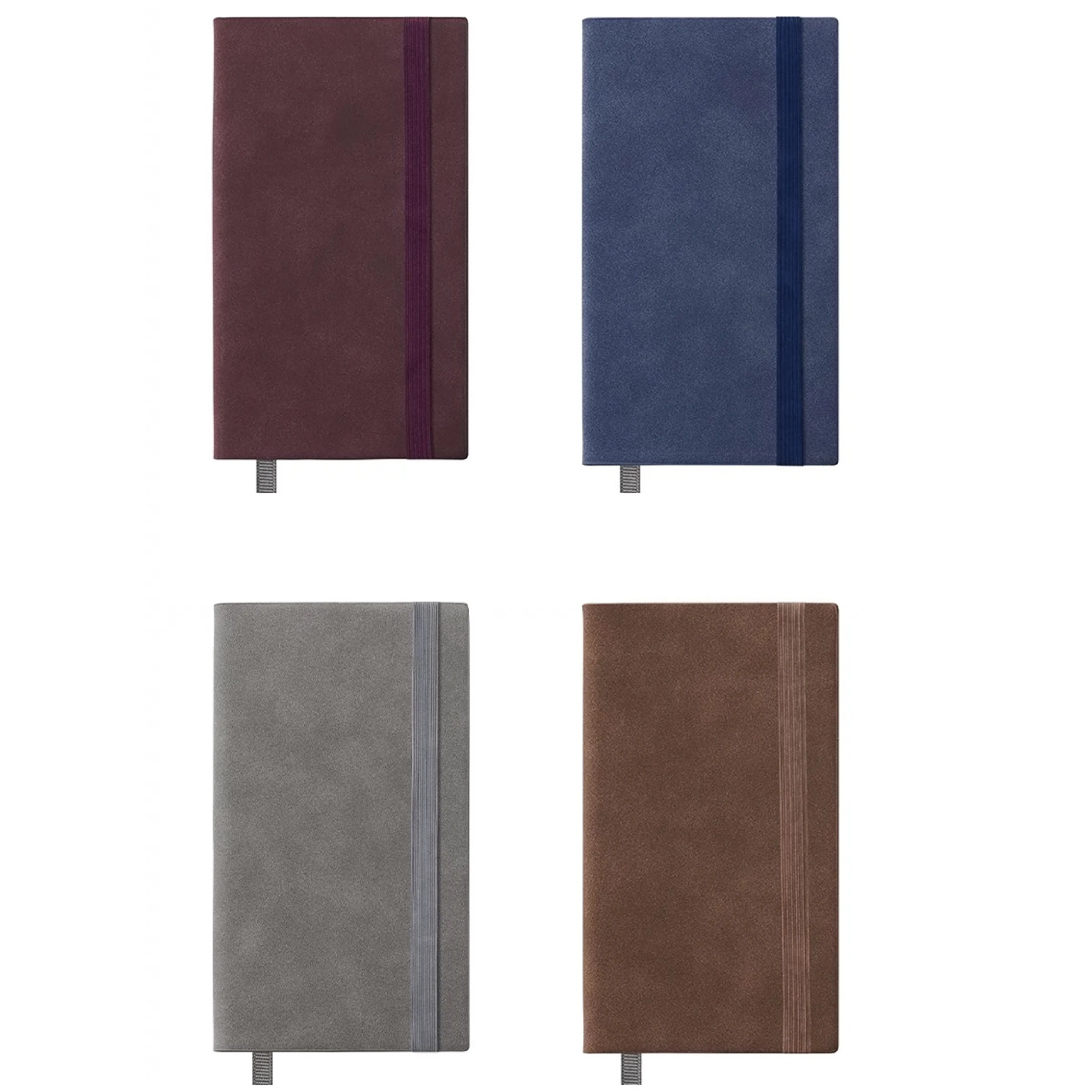 Personalized A6 softcover Notebook with elastic band Customized logo school planner paper edge print diary small thick journal