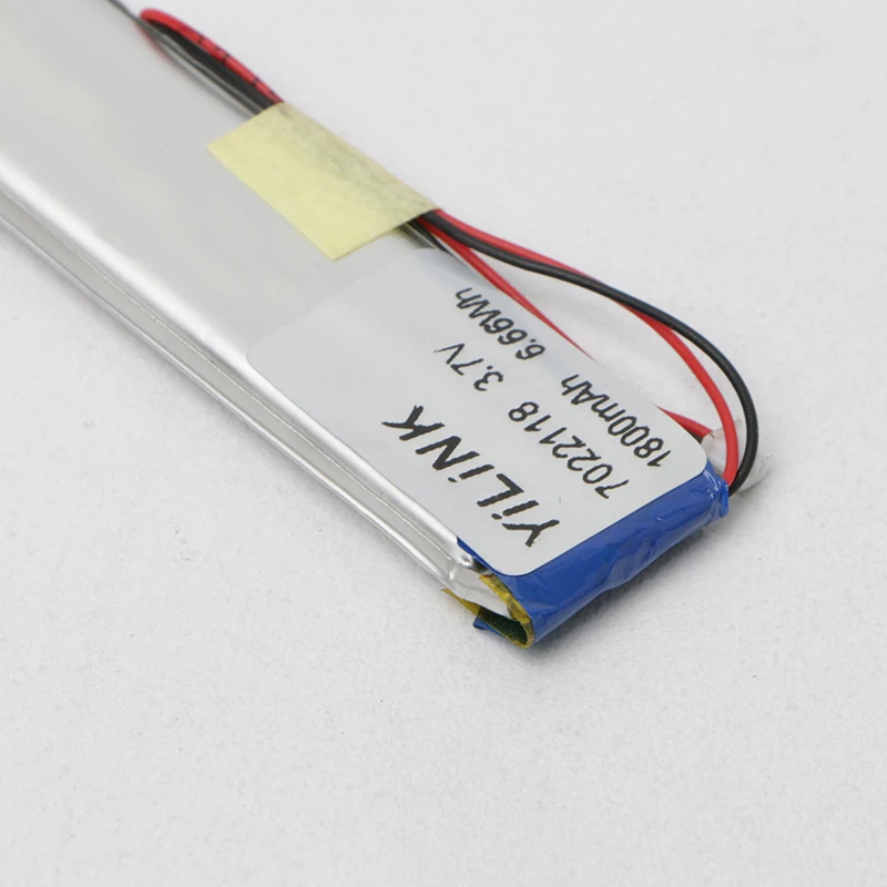 Prismatic li-ion polymer battery back 3.7v 1800mah