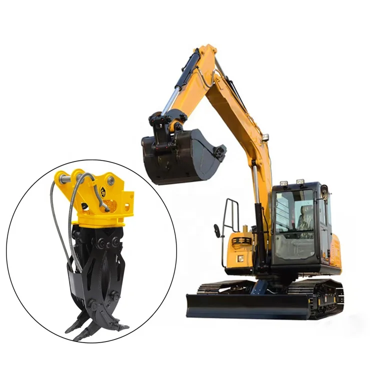 in stock excavator forestry machinery hydraulic rotating grapple rotator for sale