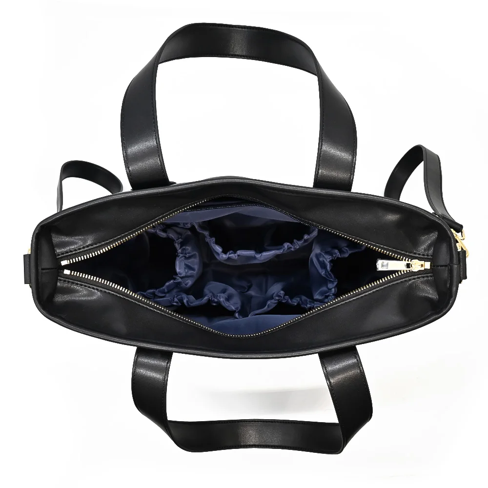 Mummy Travel Nappy Diaper Tote  Bag Pu Leather Baby Diaper Caddy Organizer