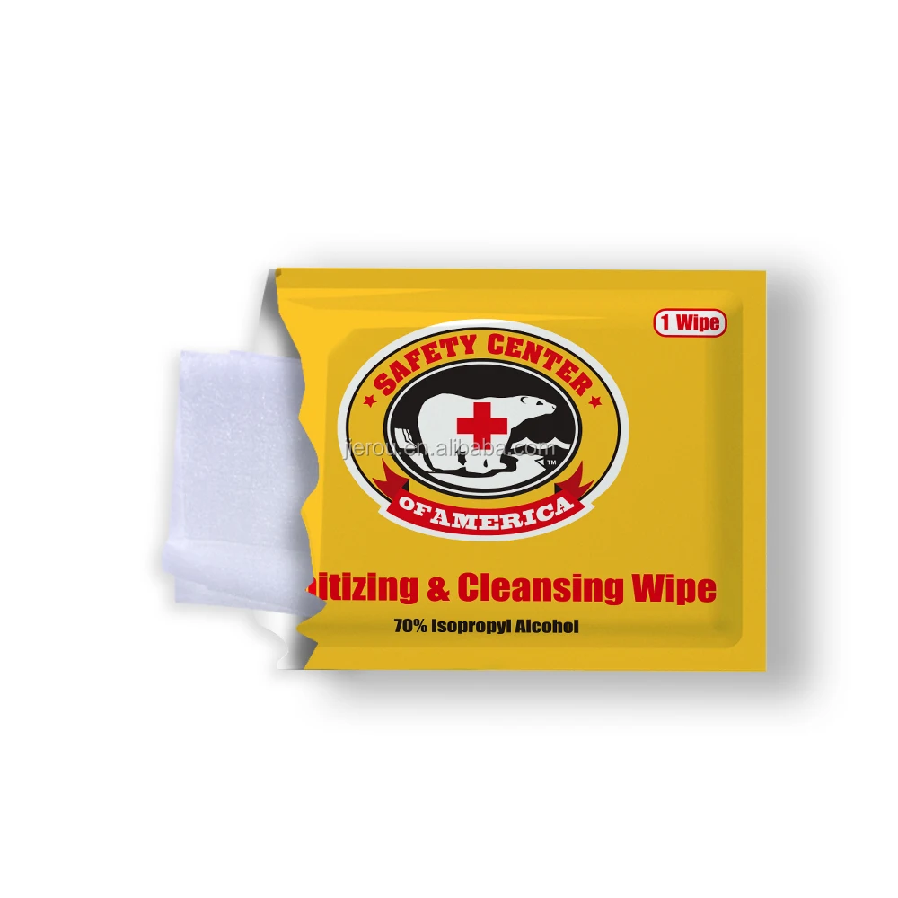 Individually Wrapped Customized Antibacterial Wet Tissue Wipes