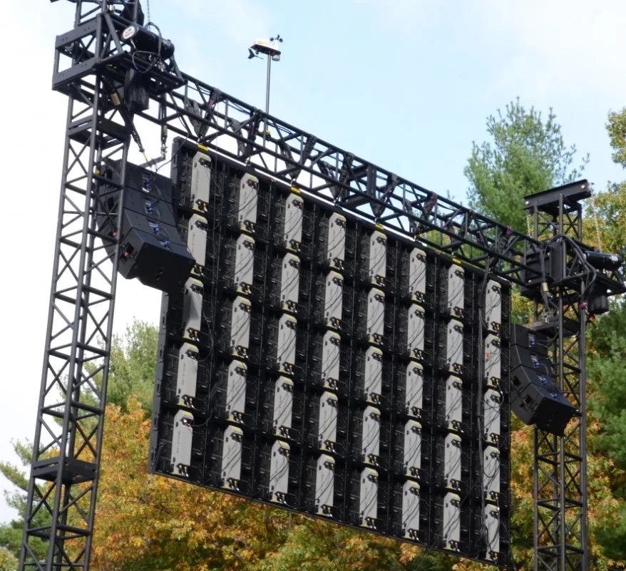 For Booth Black Truss Led Screen Led Video Wall Support Ground Truss Structure