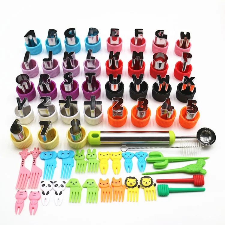 Metal alphabet vegetable cutter set vegetable cutter shapes set of 26 pcs letter shapes mini  cookie cutter stamp
