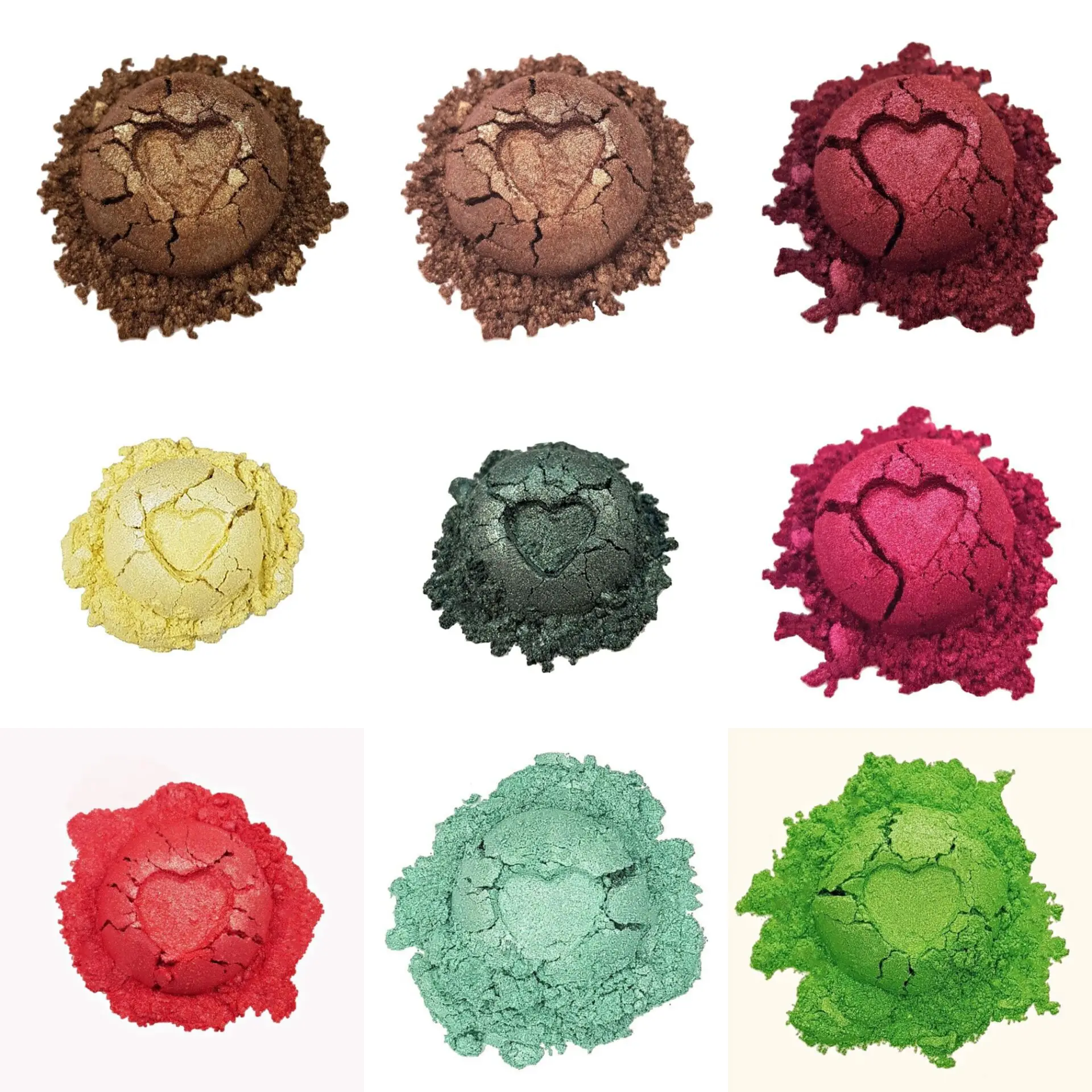 Multi colors 50g pearl mica powder pigment set for candles lipgloss making epoxy resin white