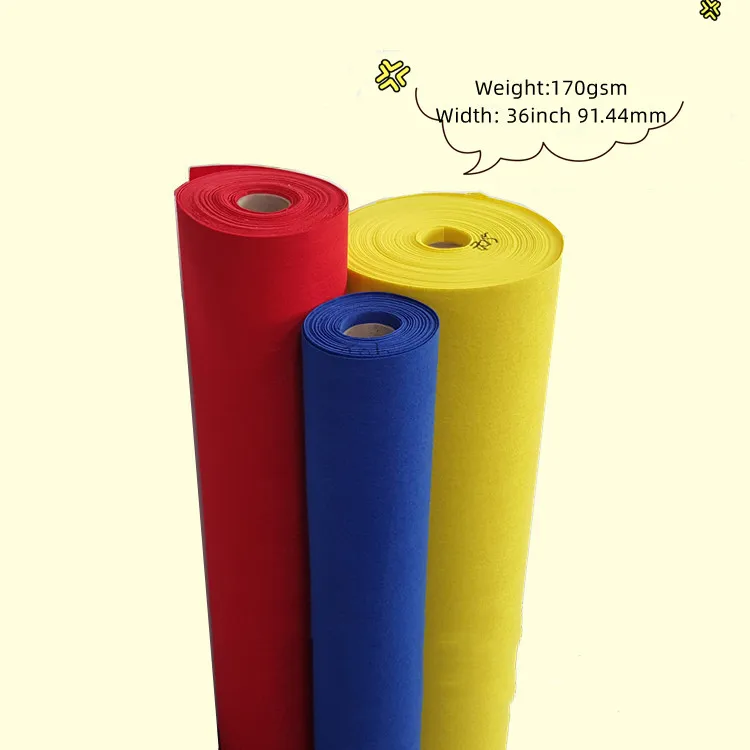 1mm Soft Handmade DIY Craft Nonwoven Wool Felt Fabric Sheet Rolls for Home Decoration Wholesale thickness  Nonwoven Felt Fabric