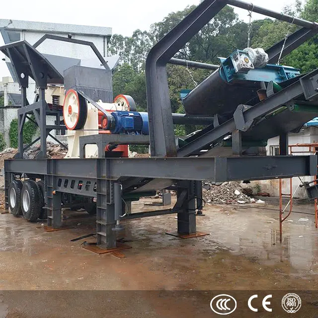 High quality 180t/h granite iron ore mobile jaw crushing plant for sale Peru