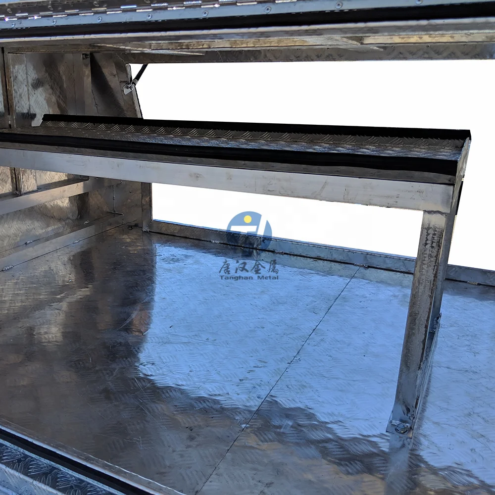 waterproof 4wd aluminum ute canopy dual cab with hot-dip galvanized frame rack and exterior 4x4 accessories