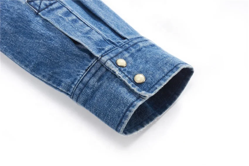 
Popular custom made comfortable cowboy shirts long sleeve man demin shirts wholesaler from direct Chinese factory 