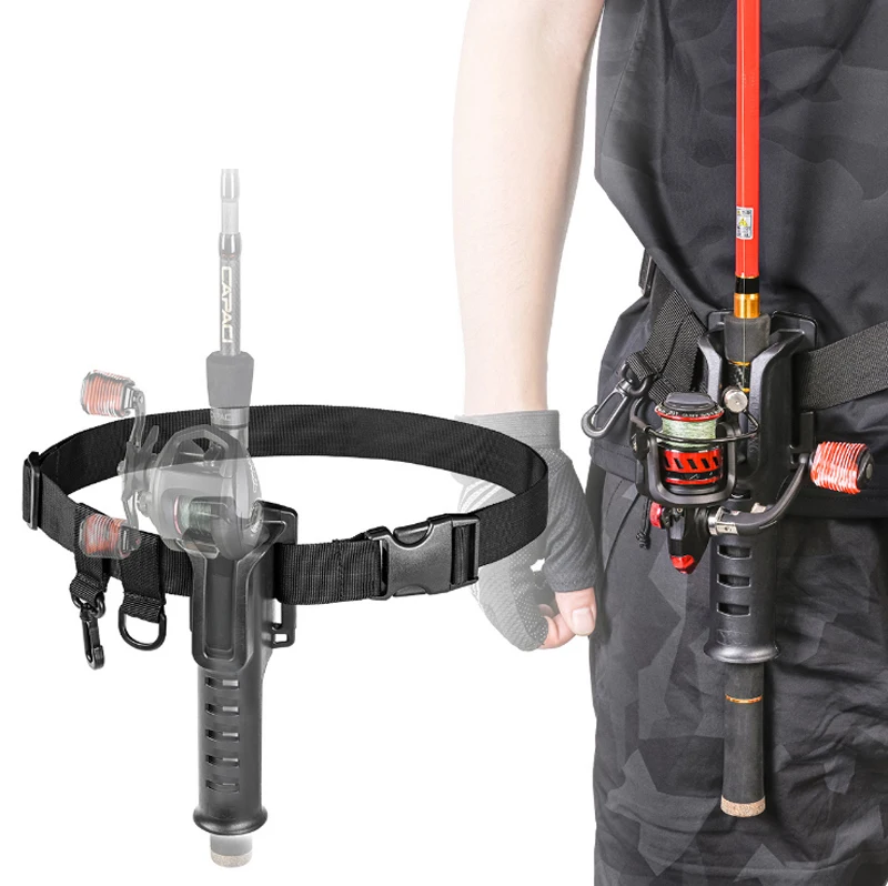 Wholesale Other Fishing Tackles Tools Adjustable Length Spinning/Casting Rod Fishing Belt with Rod Holder