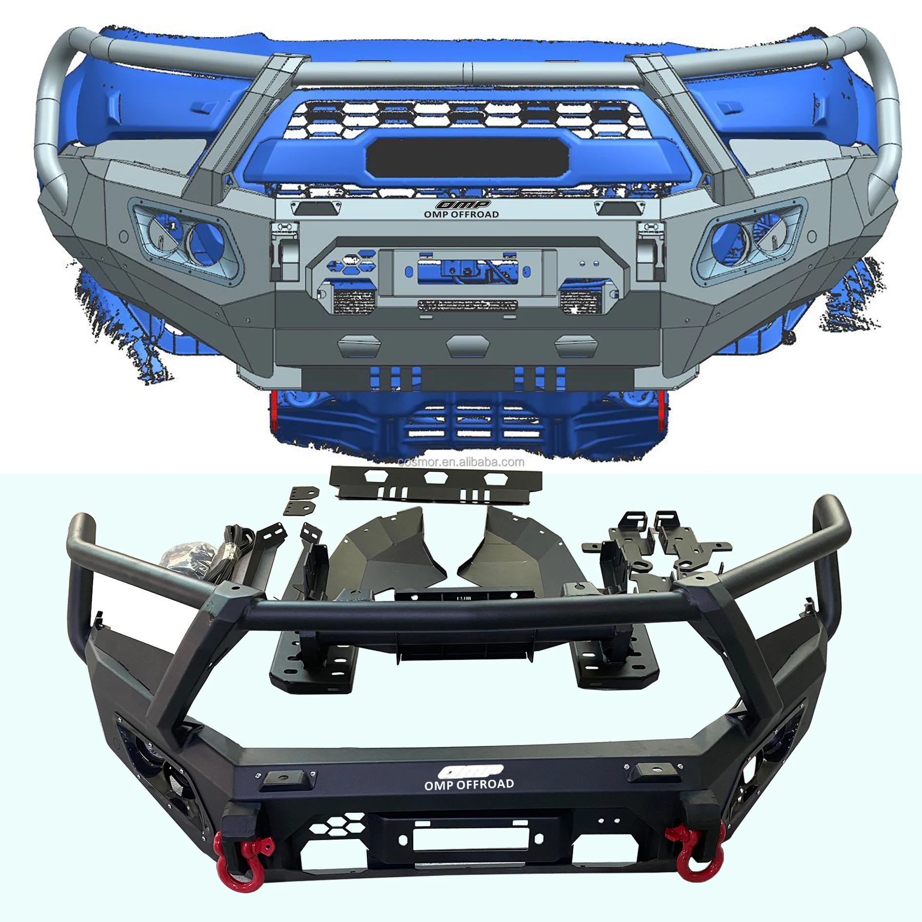Steel front bumper for Ford Ranger T6 T7/T8 and T9 next Gen Ranger Raptor19-22