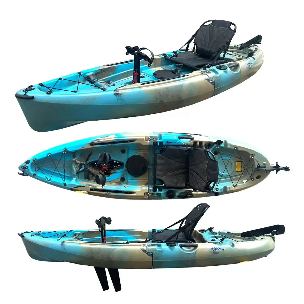 blue ocean feelfree 1 seats cayak fishing modulable single pedal drive kayak