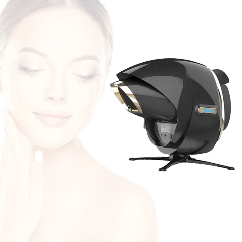 3D dermatoscope 8 спектральный анализатор кожи Смарт зеркало дерево лампа УФ анализатор кожи