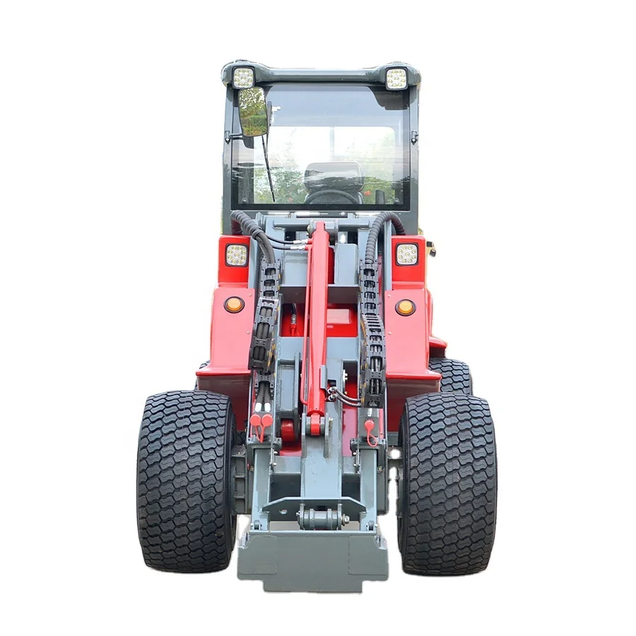 Сочлененный мини-погрузчик DY1150 Гидростатический 4WD колесный погрузчик Hoflader