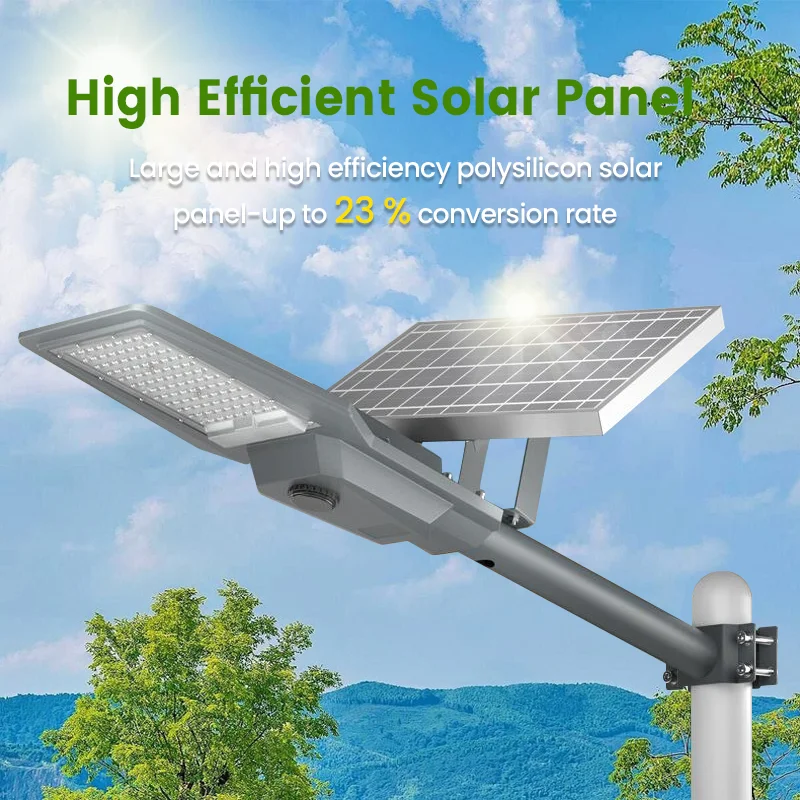 100w 200w 300w 400w 500w SMD Split LED Solar Street Light Waterproof IP65 IP67 Aluminum Outdoor Road Lamp with Remote Control