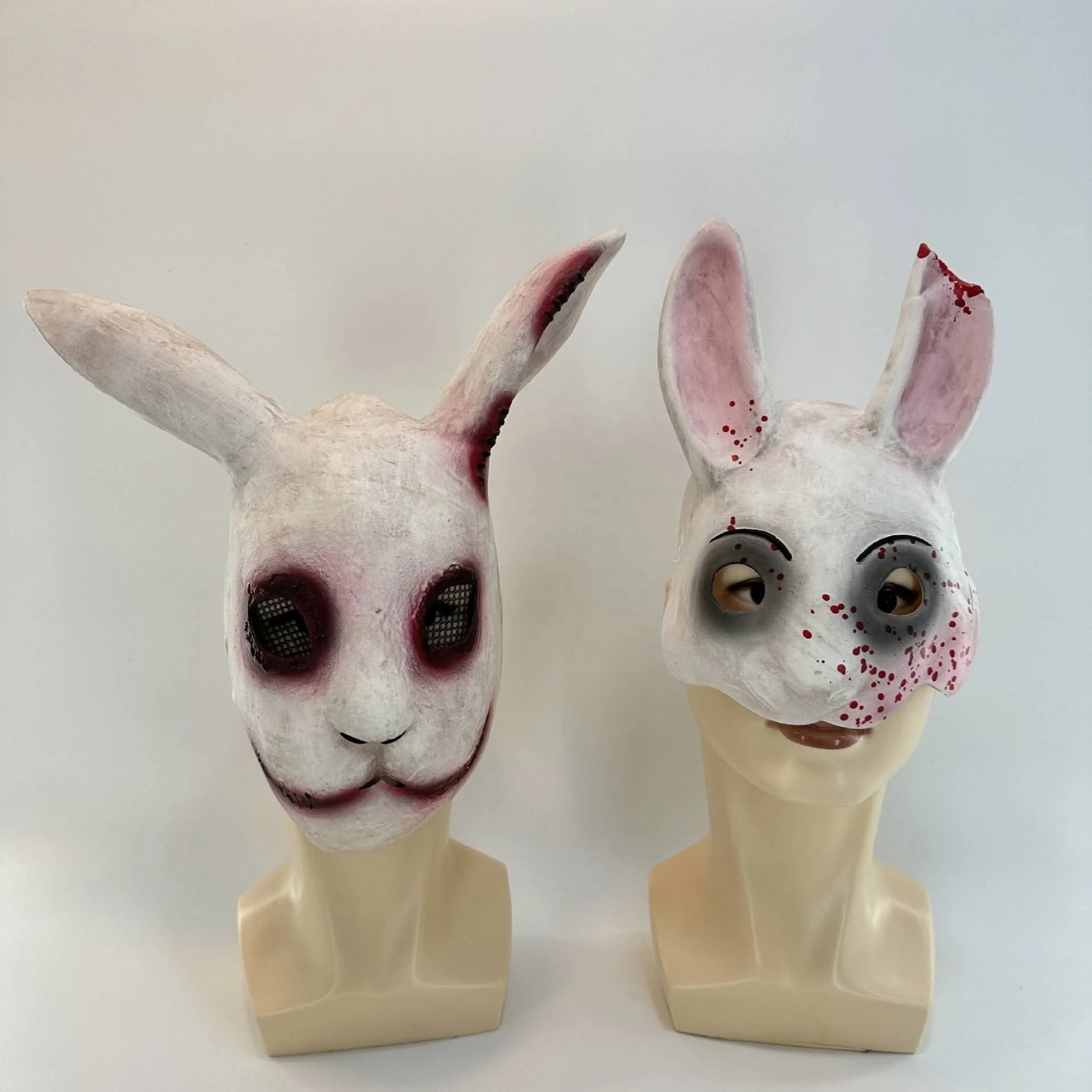 Party Supplier Bloody Bunny Rabbit Mask Scary Horror Monster Latex Rabbit Easter Bunny Cosplay Party Mask for Adult