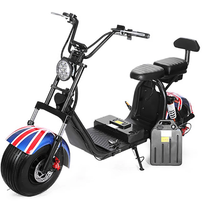 big wheel 12Ah battery light 60-80km adult two wheel scooter/ electric scooters/citycoco adult
