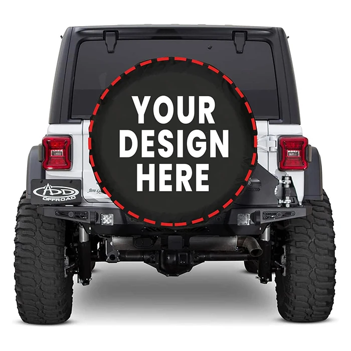 2023 Custom Spare Tire Cover Personalized Wheel Tire Cover Add Your Own Logo Waterproof Dust-Proof Spare Wheel  Car Tyre Cover