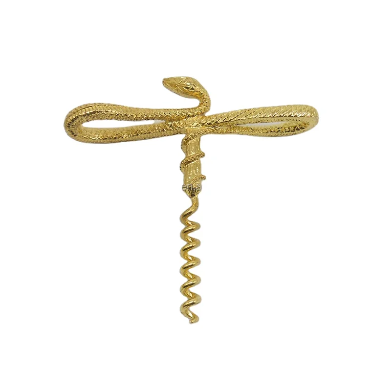 snake cork screw bottle opener