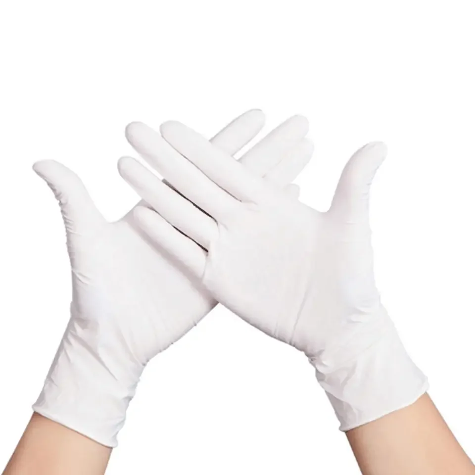 custom white strong full  pure nitrile gloves safe dental wholesale powder free