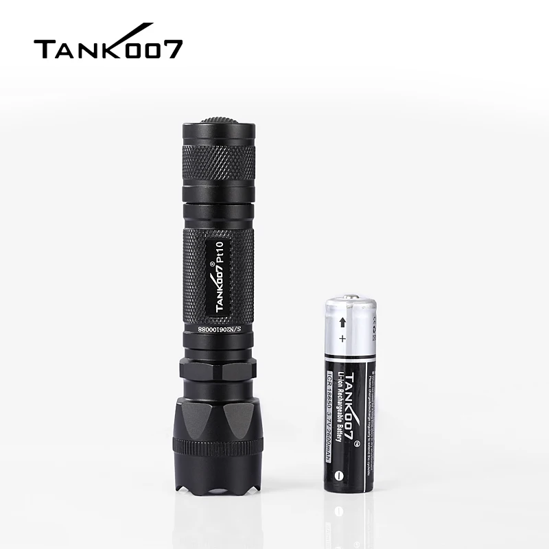 Tank007 High power torch light long range EDC Outdoor security waterproof flashlight led super bright tactical flashlight