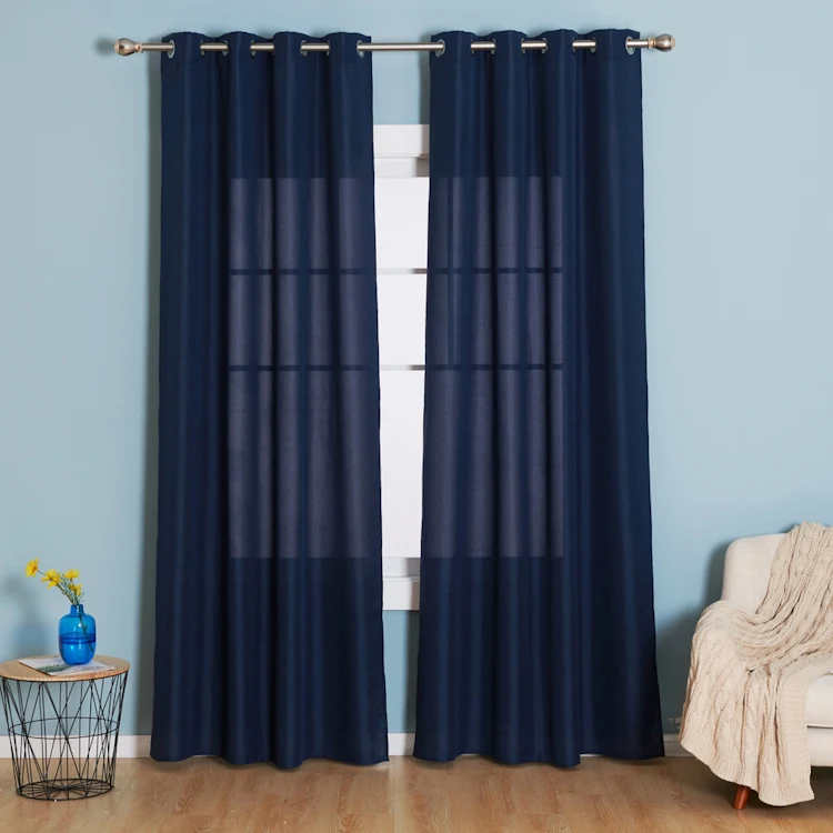 Новый дизайн, занавески из полиэстера с темным размытием, льняные занавески, ткань для гостиной