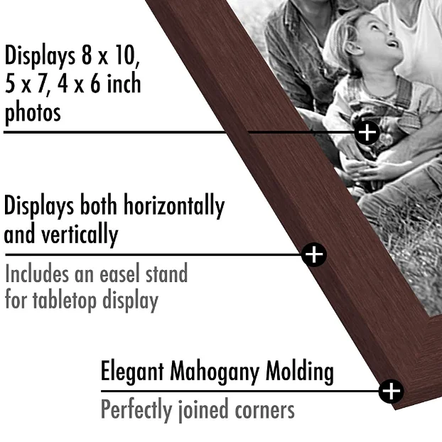 10 шт. настенные рамы для картин из красного дерева 8x10 5x7