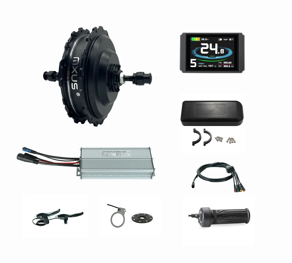 high powerful 48v 1000w ebike conversion kit waterproof connectors with KT controller LCD8H display