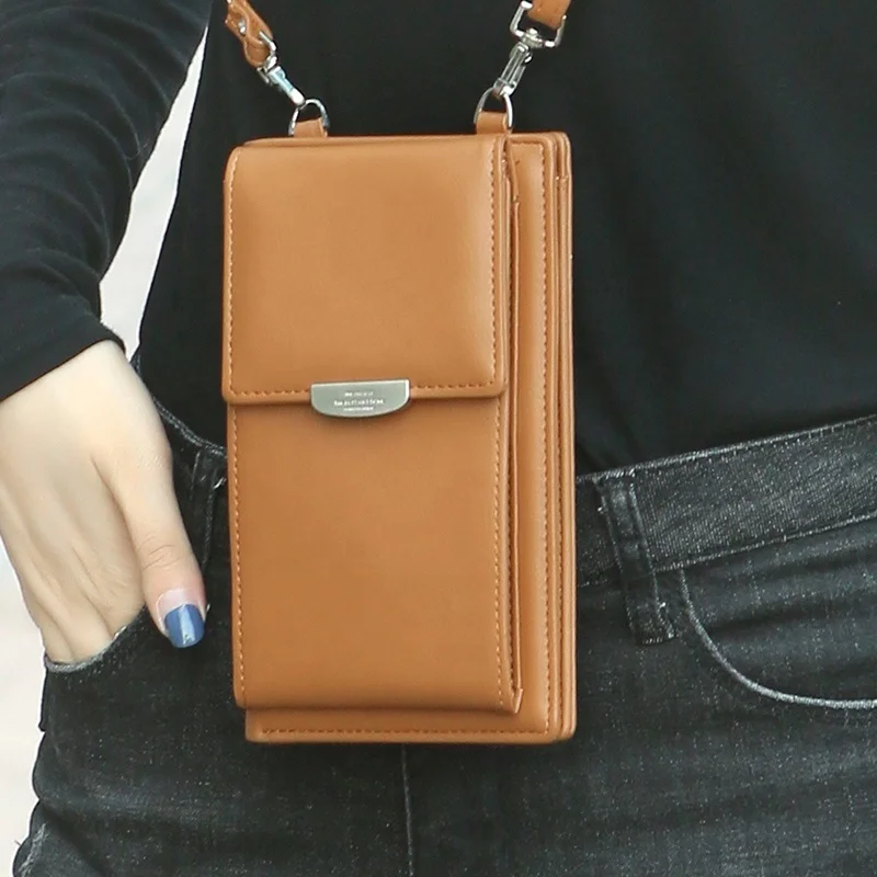 Large Smartphone Crossbody Bag Shoulder Bag Wallet with Credit Card Slots
