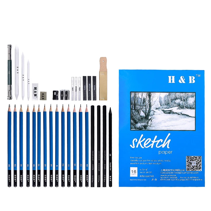 Оптовая продажа, художественные принадлежности, карандаш для рисования, Набор для творчества для детей